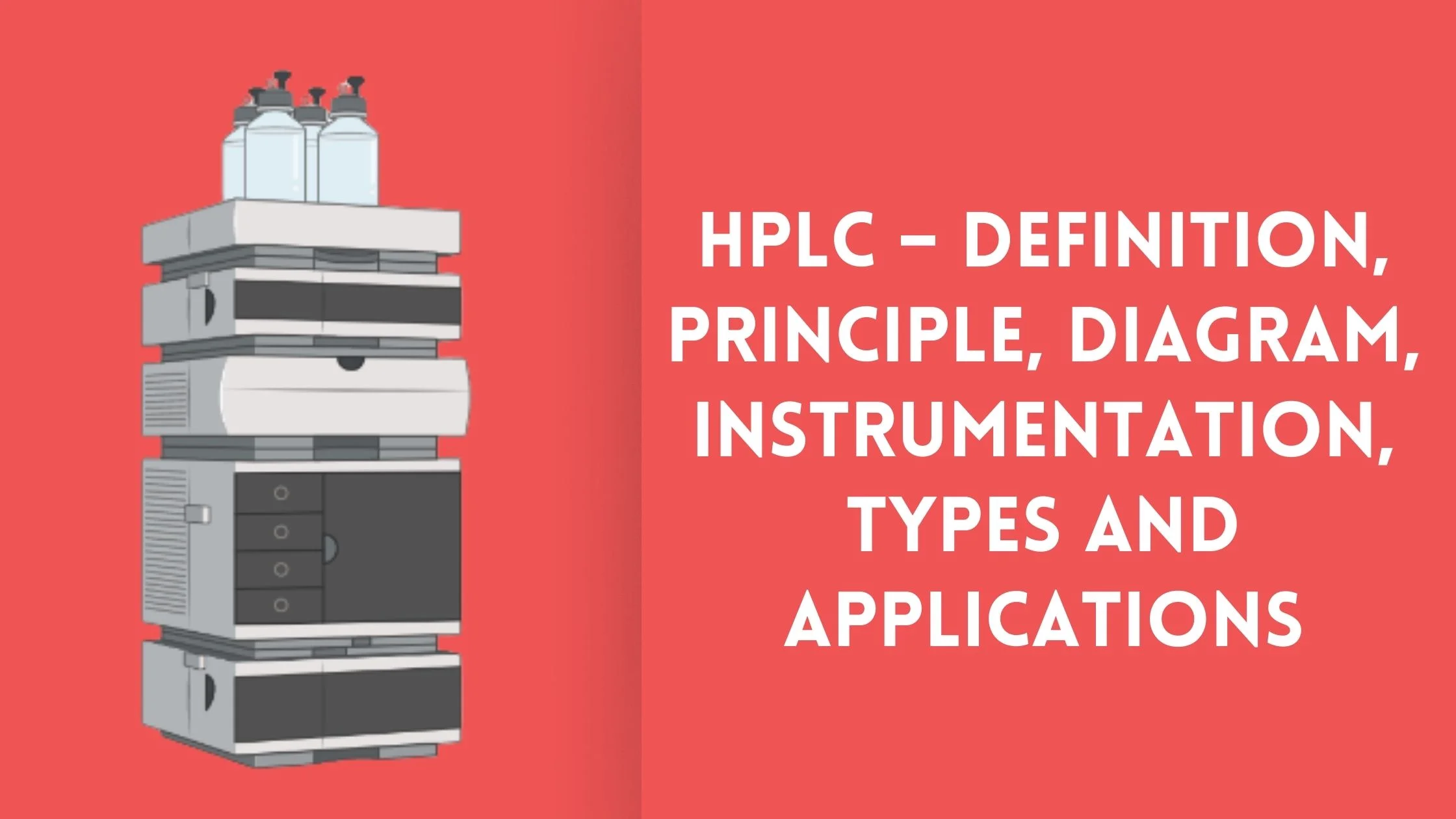 HPLC - Definition, Principle, Diagram, Instrumentation, Types and Applications