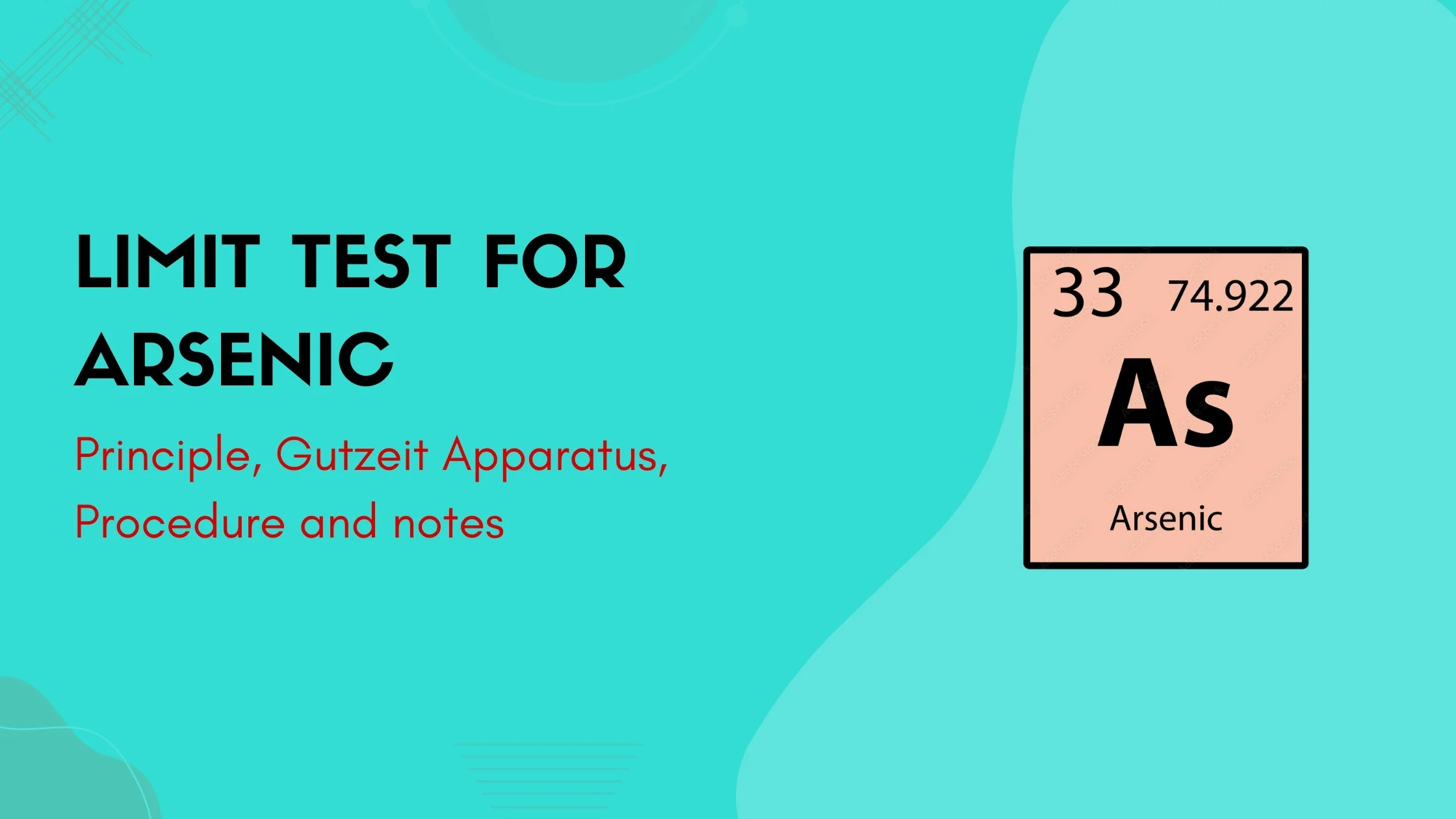Limit test for Arsenic - blog post banner